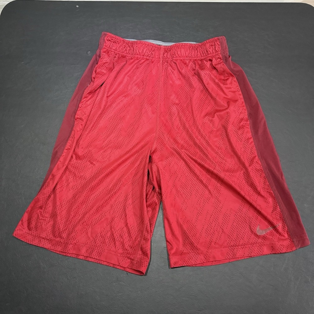 Men's Red Nike Basketball Dri Fit‎ Gym Shorts Size Small